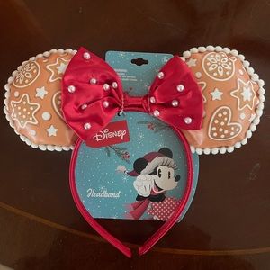 NWT Disney Minnie Mouse Gingerbread Cookie Christmas Ears